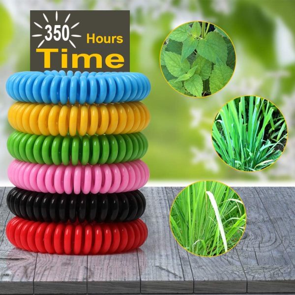 50 Pack Mosquito Repellent Bracelets, DEET-Free Mosquito Bands for Adults & Kids, Individually Wrapped Repellent Wristbands, Camping Travel Beach Essentials - Image 4