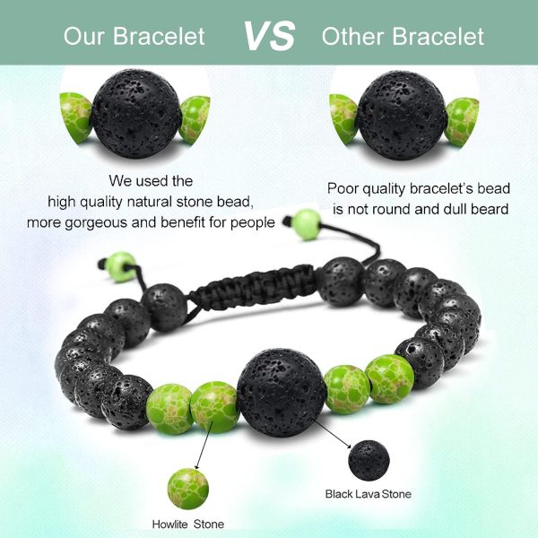 Anti Motion Sickness Bands, Nausea Wristband, Morning Sickness Nausea Relief, Adjustable Acupressure Bracelet for Sea Car Travel Sickness, Push Bead Into Wrist, Helps Vertigo, Relieves Dizziness(6PCS) - Image 5