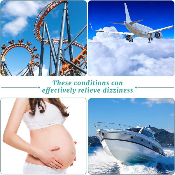 Jadive 4 Pieces Anti Nausea Wristband Seasickness Motion Sickness Bracelets Wristband Adjustable Motion Nausea Bands for Motion Sickness, Morning Sickness, Car Sickness, Travel Sickness - Image 6