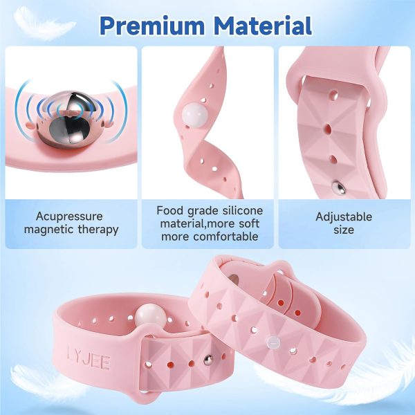 LYJEE Motion Sickness Bands for Adults and Kids Nausea Relief for Pregnant Women Seasickness Wristband for Cruise Ship Essentials - Image 4