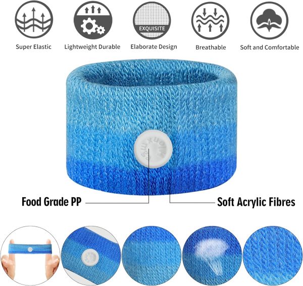 Motion Sickness Bands/Acupressure Nausea Wristband for Nausea,Sea Sickness Wristbands for Natural Relief of Morning Sickness,Dizziness, Motion Sickness(Car, Sea, Flying Travel Sickness) - Image 2