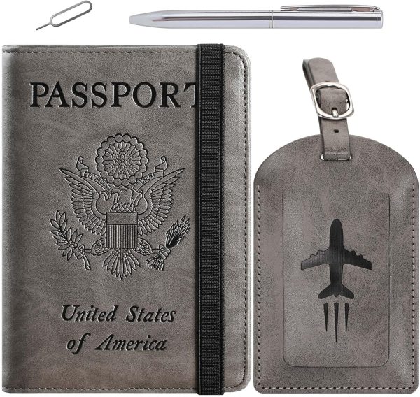Passport Holder/Cover "My Adventure Book" | Luggage Tag "My Adventure Bag"
