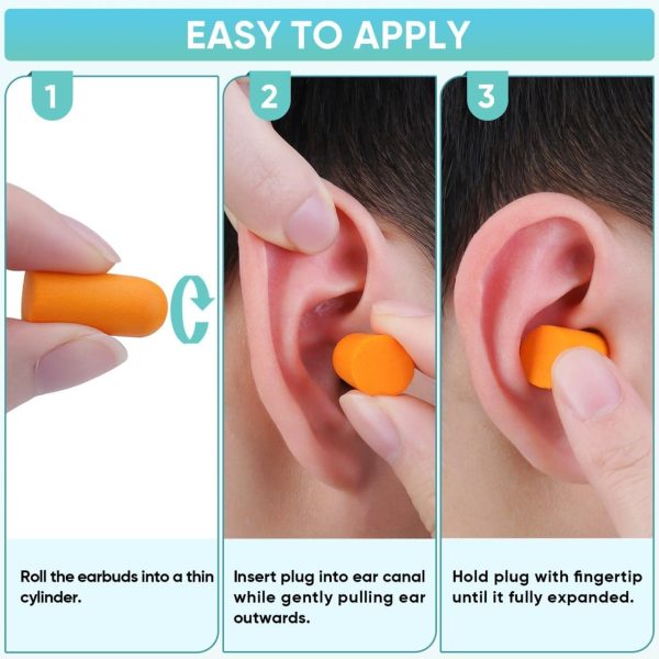 TICONN 20 Pairs Ear Plugs, 32dB Noise Reduction Earplugs for Sleeping Hearing Protection Travel Study Concentration Construction Site (20 Pairs) - Image 7